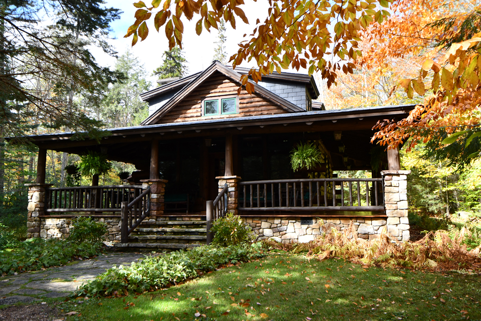 Architects in the Adirondacks-Camens Architectural Group Front Elevation