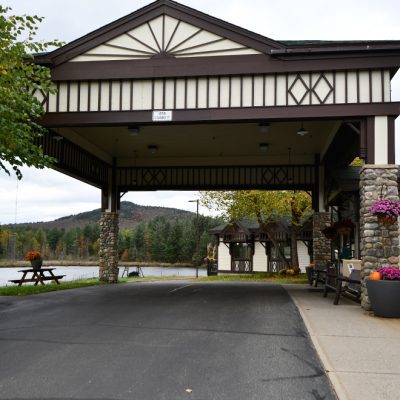 Camens Commercial Architecture Firms In Adirondacks Golf Clubhouse Driveway