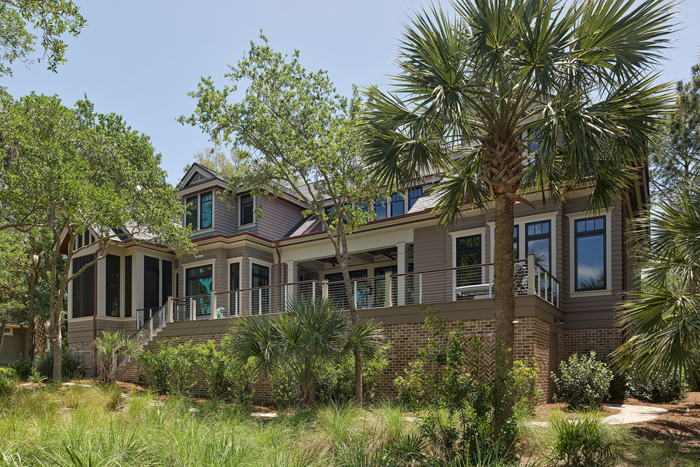 Marc Camens Chief Architect Kiawah Island 173 High Dunes Lane Rear Elevation